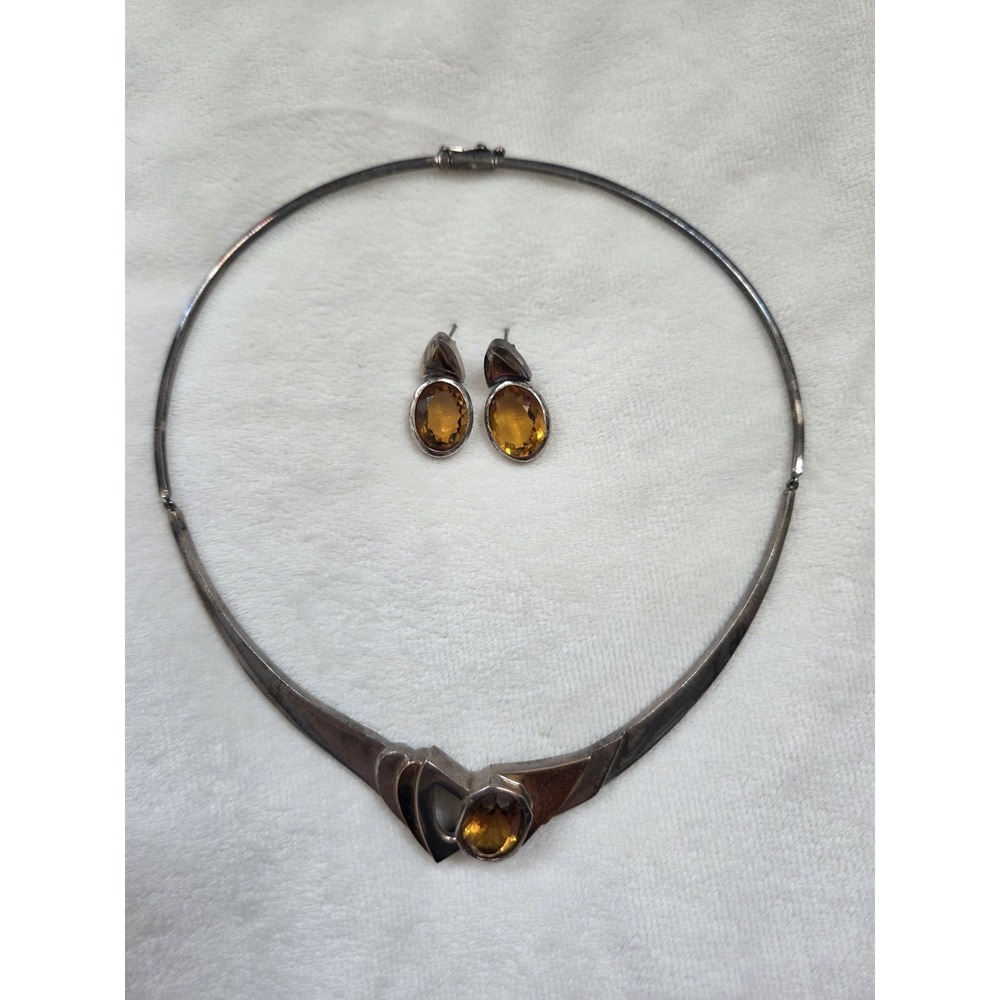 Modernist sterling silver jewelry set Very Unique